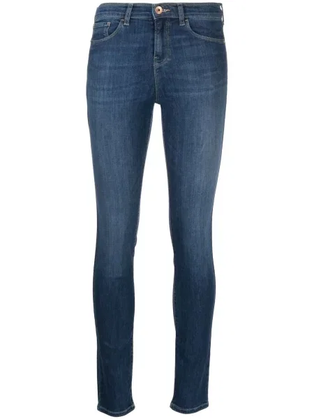 Blugi skinny Emporio Armani albastru