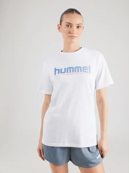Hummel Tričko námornícka modrá / krvavo červená biela