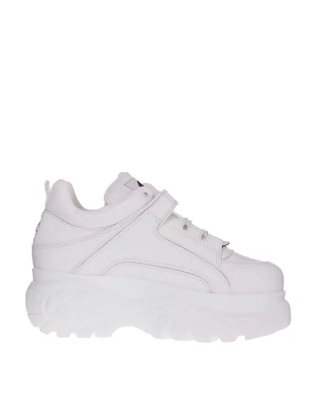 Sneakersy Buffalo skórzane białe