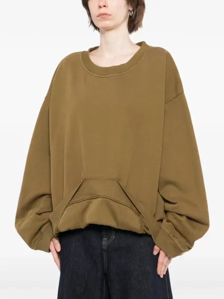Džemperis be gobtuvo Marina Yee apvaliu kaklu žalia