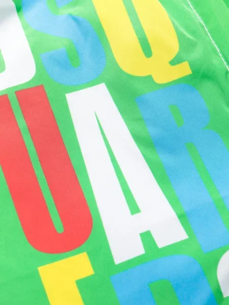 Slip de baie Dsquared2 cu imagine verde