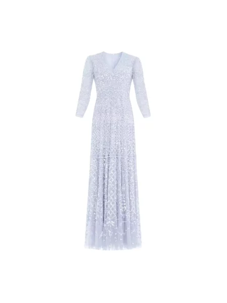 Sukienka maxi Needle & Thread niebieska