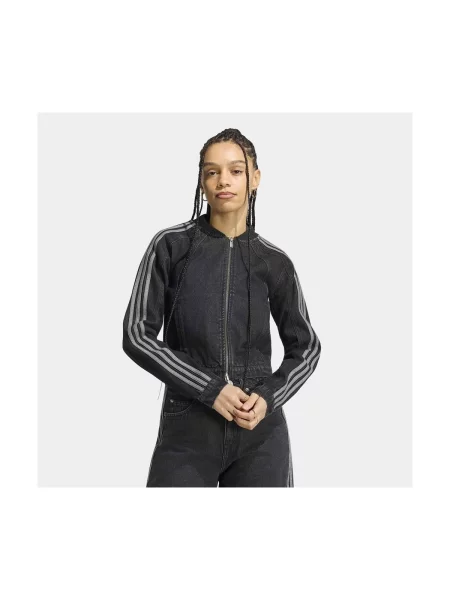 Adidas Originals bunda dámska rifľová SST čierna
