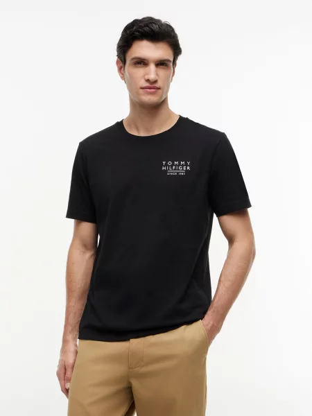TOMMY HILFIGER Majica AMERICANA rdeča / črna bela