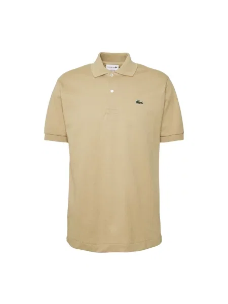 Koszulka polo Lacoste klasyczna z krótkim rękawem beżowa