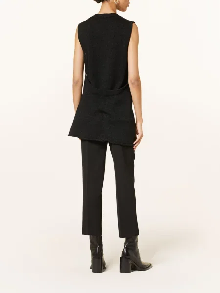 Dzianinowy top Jil Sander czarny