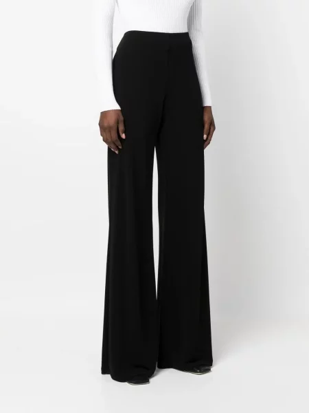 Pantaloni Alberta Ferretti evazate negru