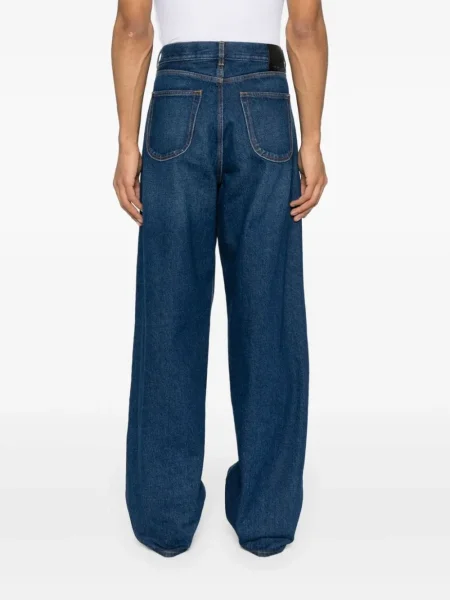 Blugi Off-white cu 5 buzunare alb
