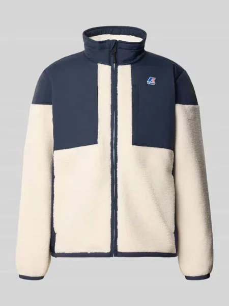 Bluza polarowa ze stójką model SIXTE ORSETTO' K-way granatowa