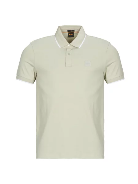 Polo majica Boss s kratkimi rokavi bež