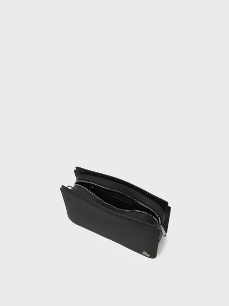 Кожаный кошелек Karl Lagerfeld черный