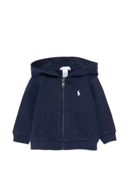 Bluza z kapturem dziecięca Polo Ralph Lauren niebieska
