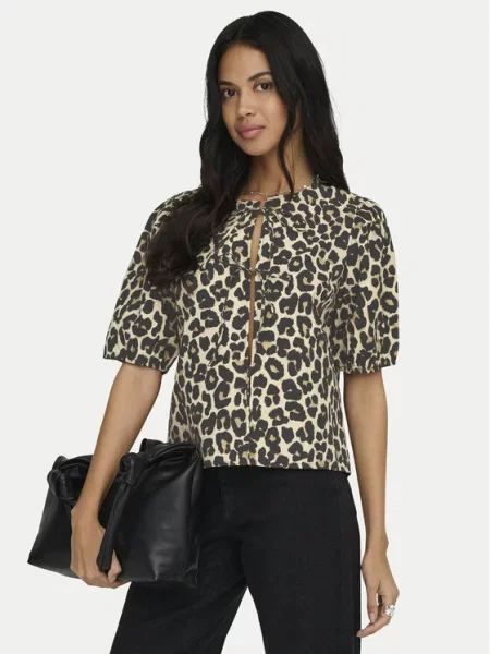 ONLY Bluza Jenna Temno bež