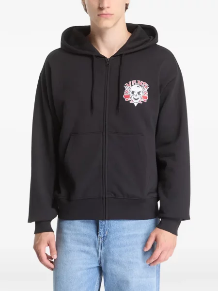 Hanorac cu glugă Vans cu imagine negru