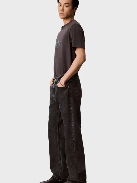 Джинси Calvin Klein Jeans з камінням чорні
