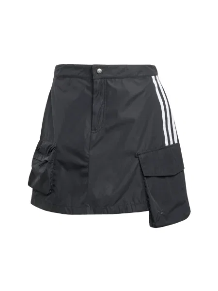 Adidas Originals fustă Cargo Miniskirt mini evazati negru