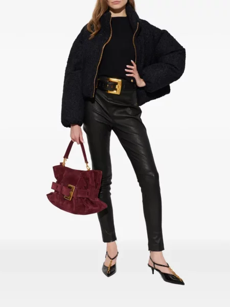 Bouclé geacă Balmain negru