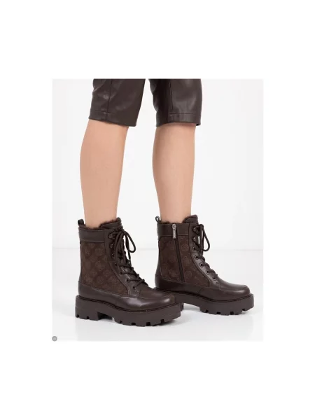 Pantofi Guess din piele maro