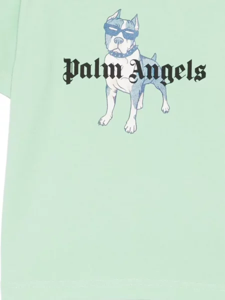 Dětské tričko Palm Angels zelené