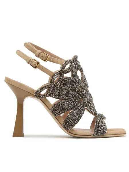 Σανδάλια Alberta Ferretti γκρι
