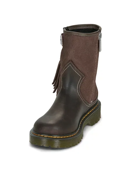 Členkové topánky Dr. Martens hnedá
