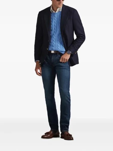 Μικρός κασκέτο Polo Ralph Lauren με χαμηλή μέση υφαίνω διαγωνίως πράσινο