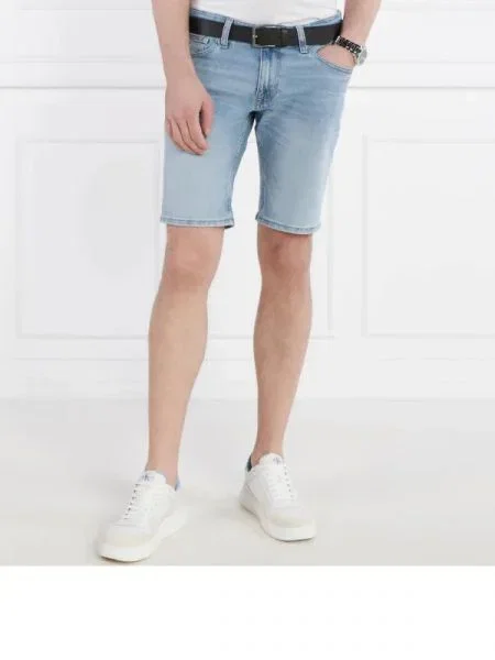 Tommy Jeans De blugi pantaloni scurți SCANTON albastru