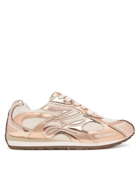 Sneakersy KARL LAGERFELD Velocette zlato ružové
