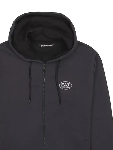 Kapucnis melegítő felső Ea7 Emporio Armani fekete