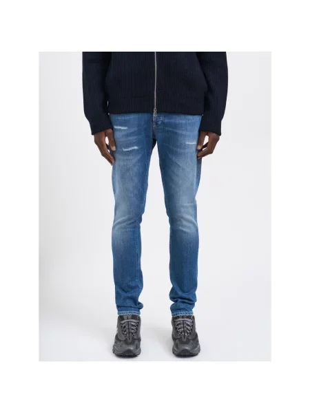 Skinny jeansy skinny Dondup niebieskie
