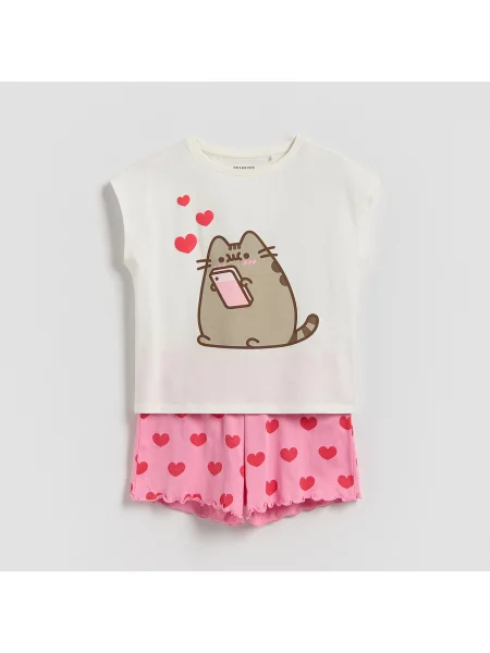 Reserved Dvoudílné pyžamo Pusheen krémová