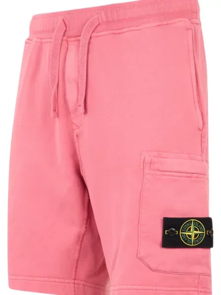 Flisiniai šortai Stone Island akmenys rožinė
