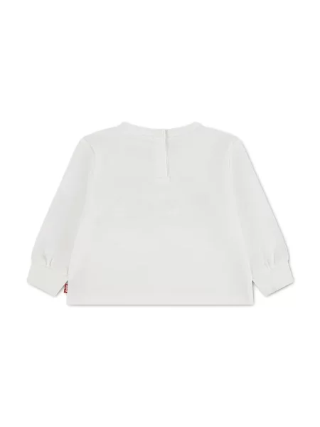 Levi's tričko s dlhým rukávom dojčenské s bavlnou GRAPHIC TEE béžová