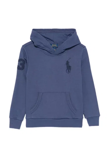 Bluza z kapturem dziecięca Polo Ralph Lauren niebieska