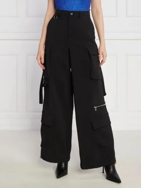 Patrizia Pepe Pantaloni | Oversize fit negru