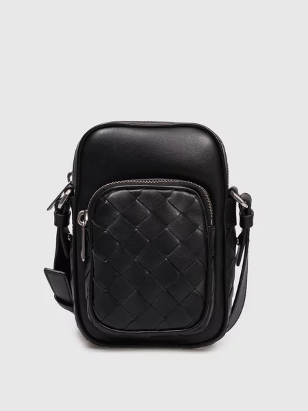 Кожаная сумка Bottega Veneta черная