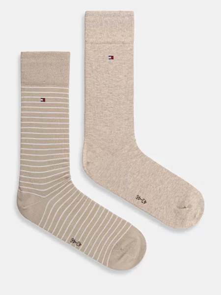 Tommy Hilfiger ponožky pánske s bavlnou béžová