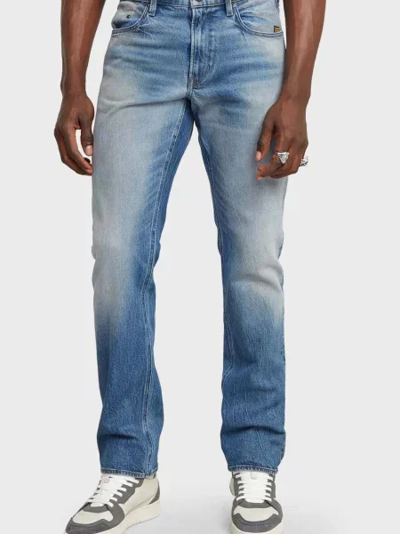 Прямі джинси G-star Raw блакитні