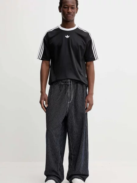 Футболка Adidas Originals с принтом из джерси черная