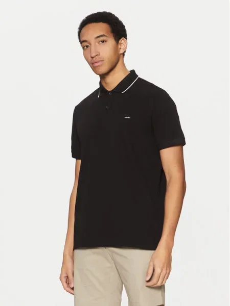 Calvin Klein Polo Regular Fit μαύρο