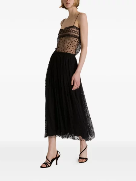 Top Alberta Ferretti plasă negru