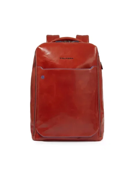 Torba na laptopa Piquadro skórzana pomarańczowa