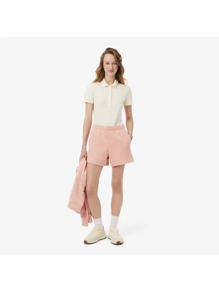 Lacoste Polarowe Szorty różowe