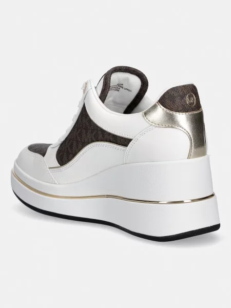 Tenisky MICHAEL Michael Kors Emmy Wedge Trainer bílé