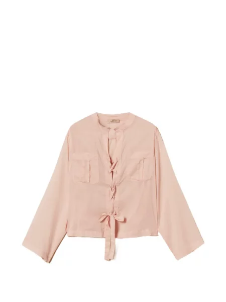 Cămașă Twinset cu legături roz