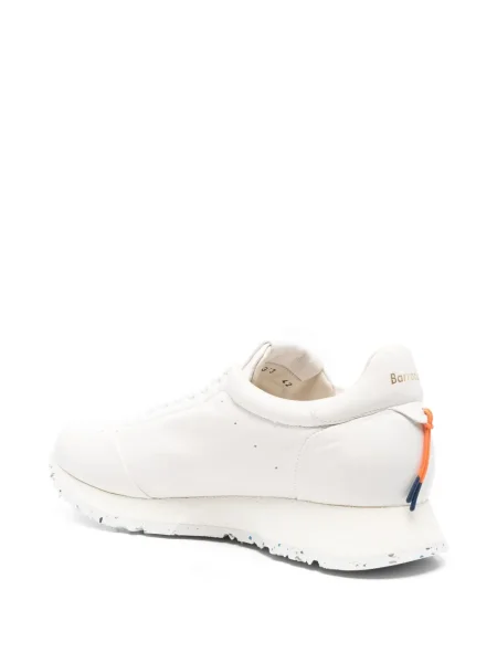 Sneakerși Barracuda din piele alb