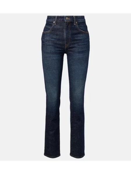 Blugi drepți Khaite albastru