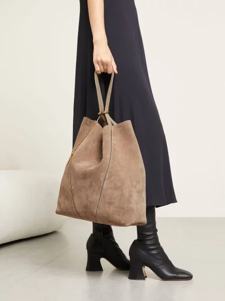 Chloé Torba Shopper Spin grau szara