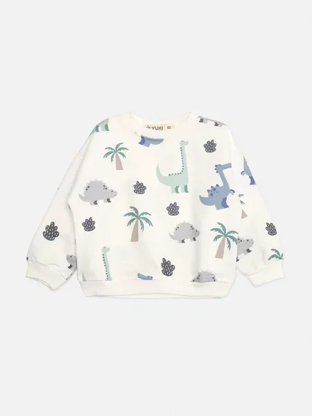 Дитячий Світшот YUKI молочний бавовна/поліестер