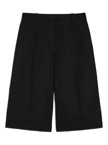 Pantaloni scurți Jil Sander de lână negru